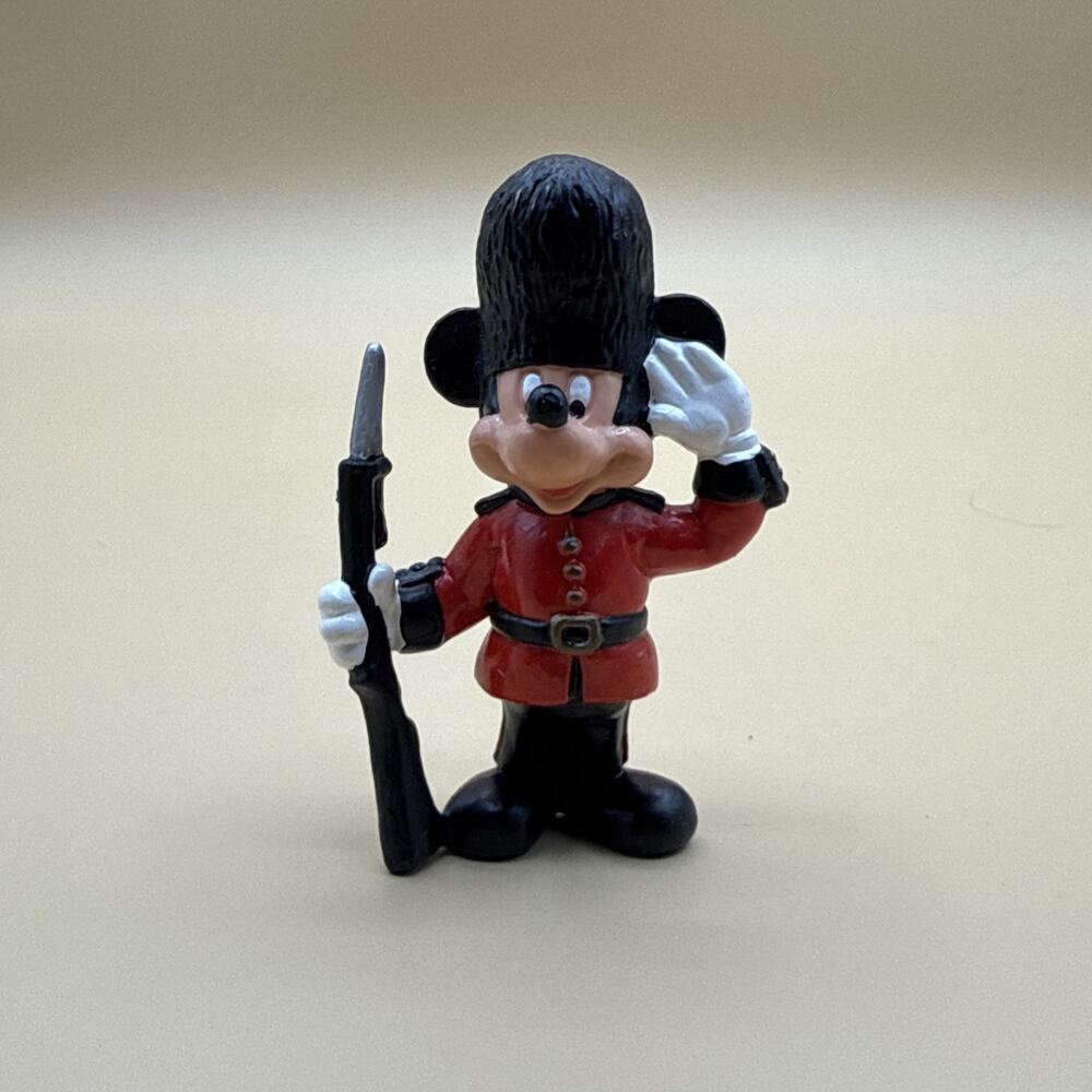 Vintage Disney Epcot England Guard Mickey Mouse Bullyland PVC Figure